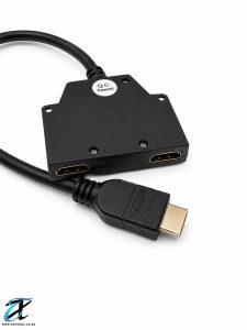 HDMI 1 Input to 2 Output Splitter Adapter – Dual Display HDMI Splitter for TV, Monitor & Projector