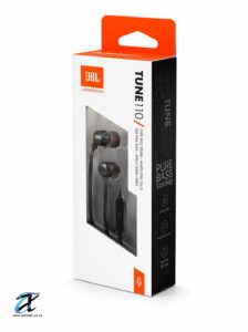JBL Tune 110 In-Ear Wired Earphones | Pure Bass Sound | Built-in Microphone | 3.5mm | Black