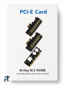M.2 NVMe SSD to PCIe 3.0/4.0 x1/x4/x8/x16 Adapter Card | M-Key NVMe Expansion Card | 2230/2242/2260/2280