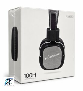 Anywhere 100H Wireless Bluetooth Over-Ear Headphones with Built-in Microphone | Foldable | Black