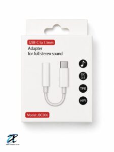 USB-C to 3.5mm Audio Adapter | Type-C to AUX Headphone Jack Converter | Hi-Fi Stereo | Model JBC006