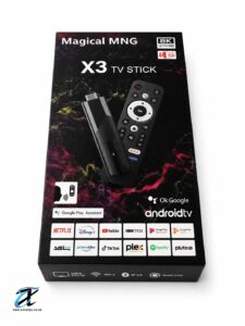 Magical MNG X3 Android TV Stick | 4K HDR | Wi-Fi 6 | Bluetooth 5.0 | Google TV | Voice Remote