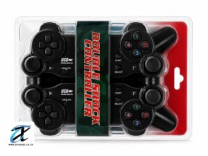USB Double Shock Dual Game Controller for PC | Dual Vibration | Plug & Play USB Gamepad | USB-706D