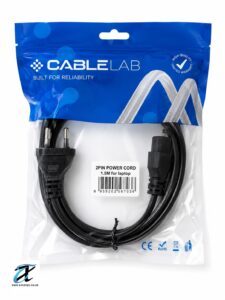2-Pin Figure-8 Power Cable 1.5M | IEC C7 Laptop & Electronics Power Cord