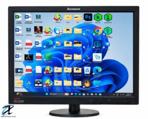 Lenovo ThinkVision 17-Inch LCD Monitor | VGA & DVI Business Display | Grade B (Vertical Line on Screen)
