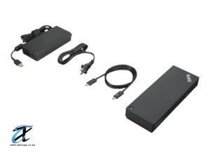 Lenovo ThinkPad USB-C Docking Station with 65W USB-C Power Adapter, USB-C Cable & AC Power Cable | Multi-Port Laptop Dock