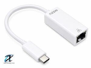 Gizzu USB Type-C to Gigabit Ethernet Adapter – USB-C to RJ45 LAN Network Adapter (10/100/1000Mbps)