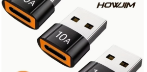 USB Type-C Female to USB Type-A Male Adapter – USB 3.0 OTG Fast Charging & Data Transfer (10A)