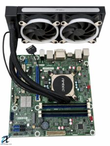 Intel Core i5-3770 3rd Gen CPU + 16GB DDR3 RAM + LGA1155 Motherboard + Antec Liquid Cooler with Radiator
