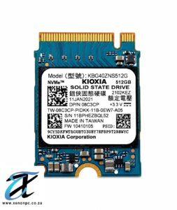 Kioxia 512GB M.2 2230 NVMe SSD PCIe Gen3 x4 BG4 KBG40ZNS512G