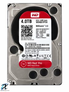 WD Red Pro 4TB 3.5" SATA NAS Internal Hard Drive – 7200RPM, 64MB Cache