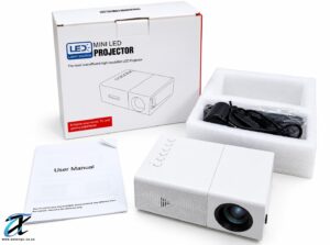 Mini LED Projector YX15 – Portable 1080P Support Projector with USB, AV & HDMI