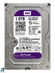 WD Purple 1TB Surveillance HDD WD10PURX SATA 3.5" 64MB Cache – CCTV DVR NVR