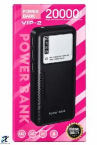 VIP-2 20,000mAh Power Bank with LED Digital Display – Dual USB Fast Charging