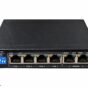 Black Six-Port PoE Network Switch