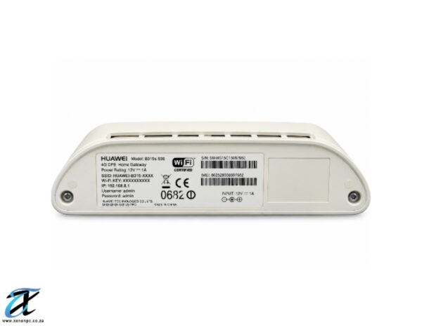 Huawei B315 Router Label Close-Up Huawei B315 Router Label Close-Up