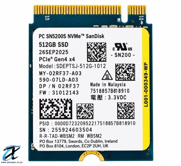 SanDisk 512GB NVMe SSD Module SanDisk 512GB NVMe SSD Module
