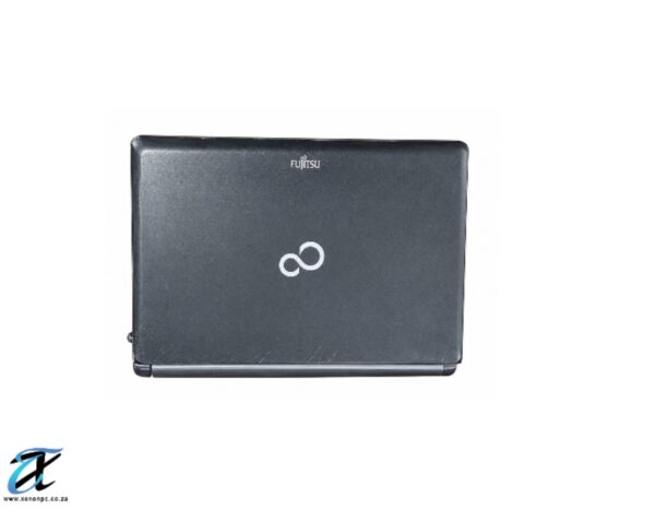 Scratched Fujitsu Laptop Lid Scratched Fujitsu Laptop Lid