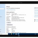 Windows 10 About Page Laptop Display