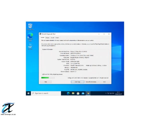 Windows 10 DirectX Diagnostic Tool Desktop Windows 10 DirectX Diagnostic Tool Desktop