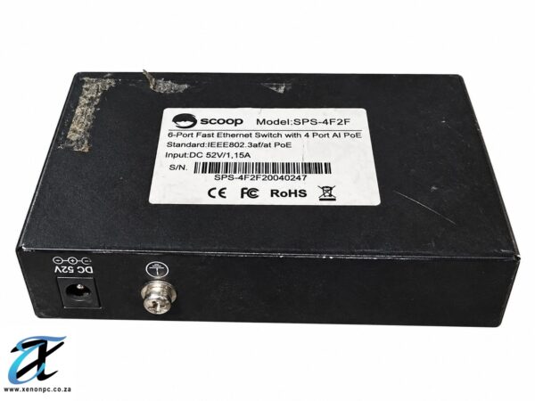 Worn Black Network Switch with Label Worn Black Network Switch with Label