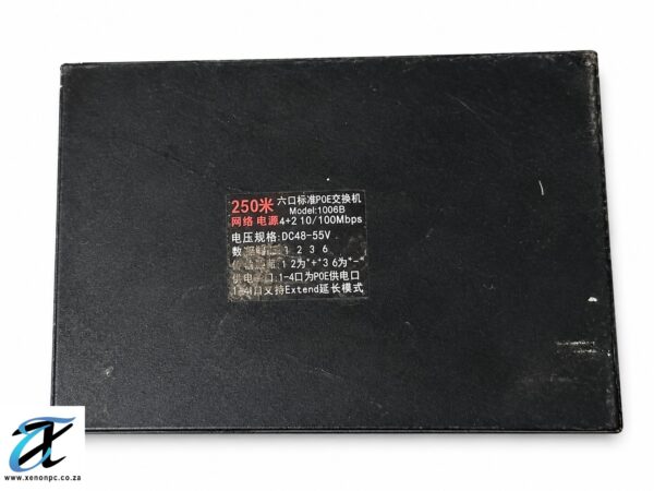 Worn Black PoE Network Switch Worn Black PoE Network Switch